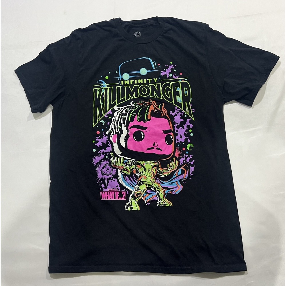 Marvel Funko Pop Graphic Shirt Mens Medium Black Infinity Killmonger